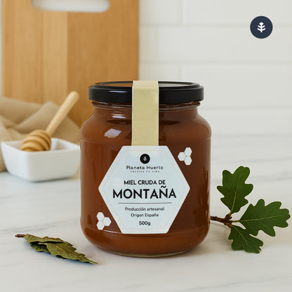 Pack 6x Miel Cruda de Montaña Planeta Huerto 1 Kg