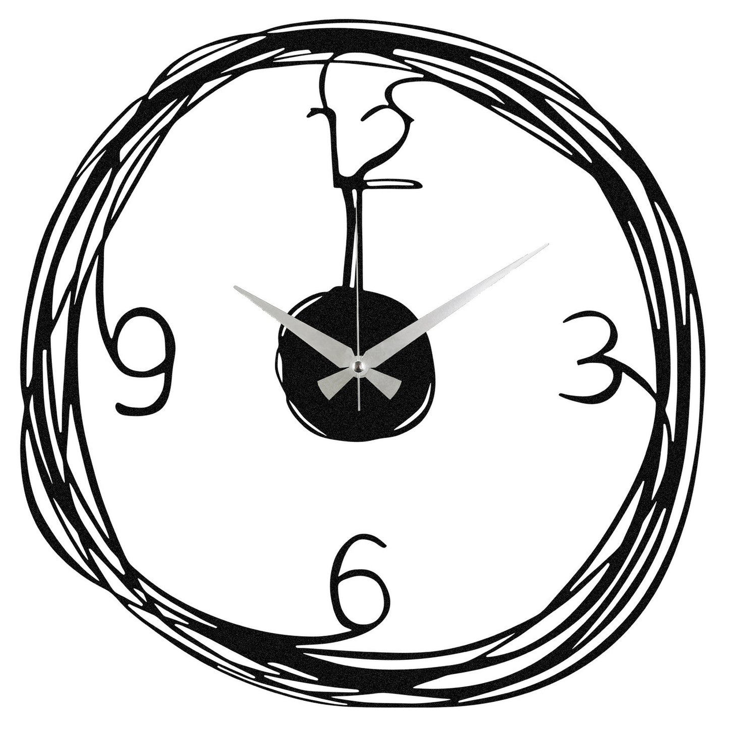 Reloj De Pared Metal Sencillo_0