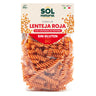 Fusilli de Lentilha Vermelha Biológica Sem Glúten Sol Natural 250g