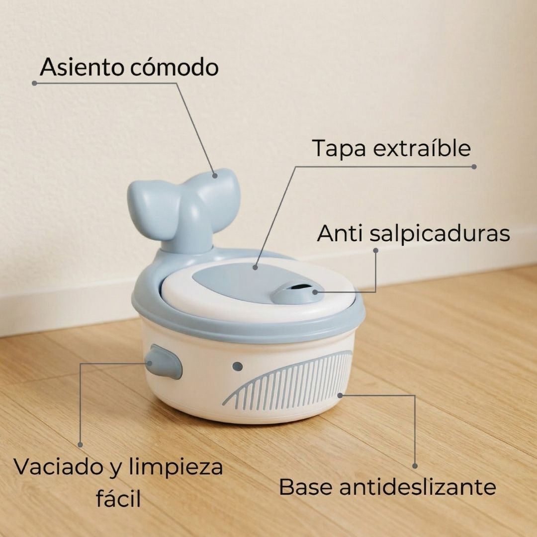 Bathby | Orinal Infantil 3 En 1 Para Bebé | Tapa Extraíble, Asiento Acolchado Y Antisalpicaduras_3