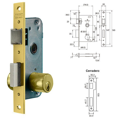 Cerradura Tesa 2000-50-hl_1