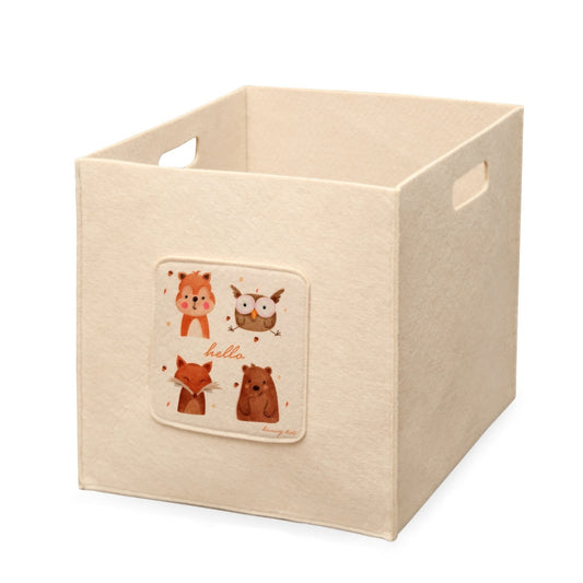 Caja Organizadora Infantil Con Asas Crema_0