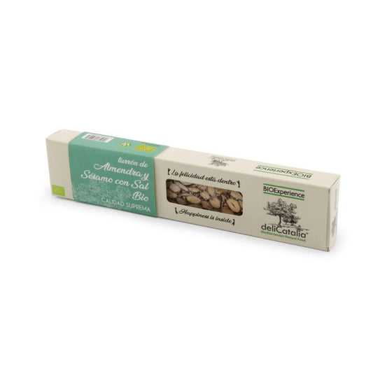 Nougat biológico de amêndoa e sésamo com sal deliCatalia Bioexperience 165 gr