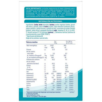 Leite de crescimento Nan Optipro 3 a partir de 1 ano Nestlé 1200 g