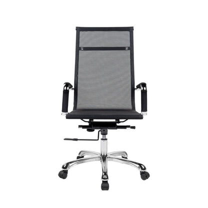 Silla De Oficina Bolonia Malla, Negro, 58 X 108–112 X 62,5_5