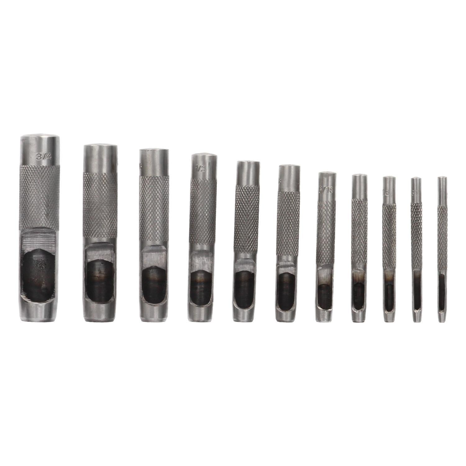 Juego Sacabocados Golpe 12 Piezas 3 A 19 Mm_0