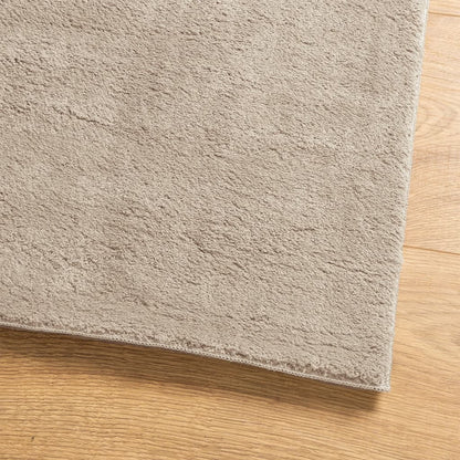 Vidaxl Alfombra De Pelo Corto Suave Lavable Huarte Arena 60x110 Cm_3