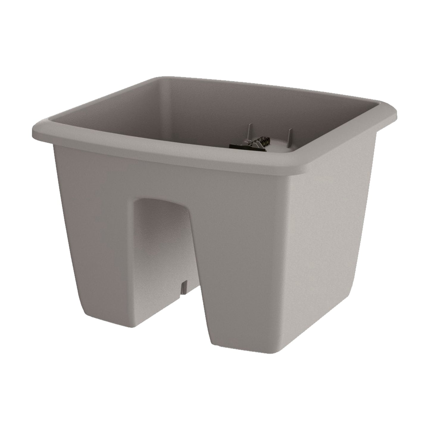 Maceta Respana Railing 9l., Dimensiones (mm) 288x298x209, Color Gris Piedra_0