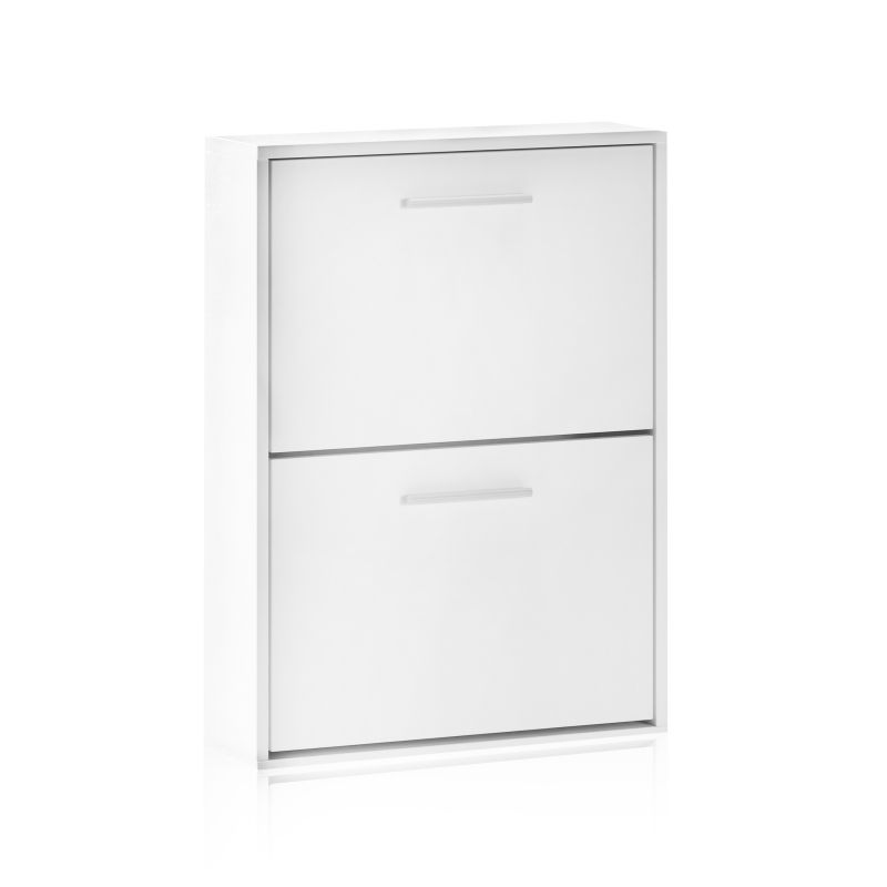 Zapatero Home 2 Puertas Melamina, Blanco, 53 X 73 X 18_0