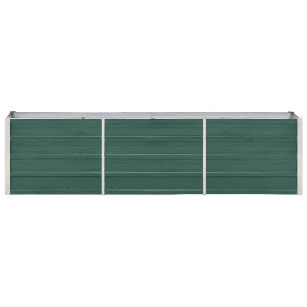 Arriate De Jardín De Acero Galvanizado Verde 240x40x45 Cm_3