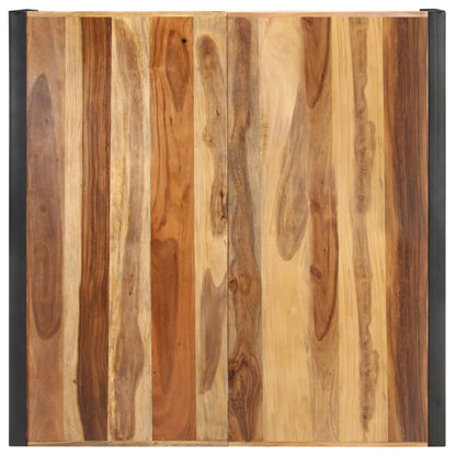 Mesa De Centro De Madera Maciza 120x120x40 Cm_1