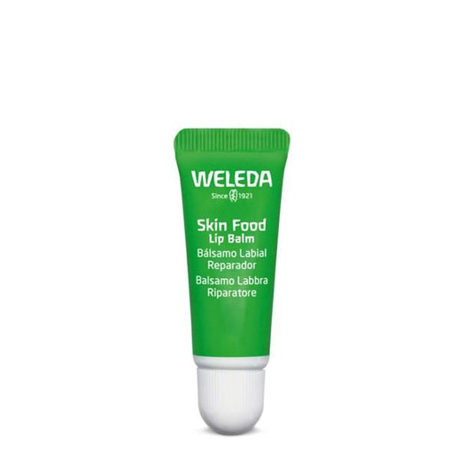 Bálsamo labial reparador Skin Food com plantas medicinais da Weleda 8ml
