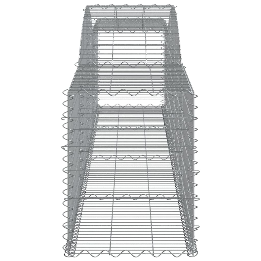 Cestas De Gaviones 10 Uds Forma De Arco Hierro 400x50x60/80 Cm_4