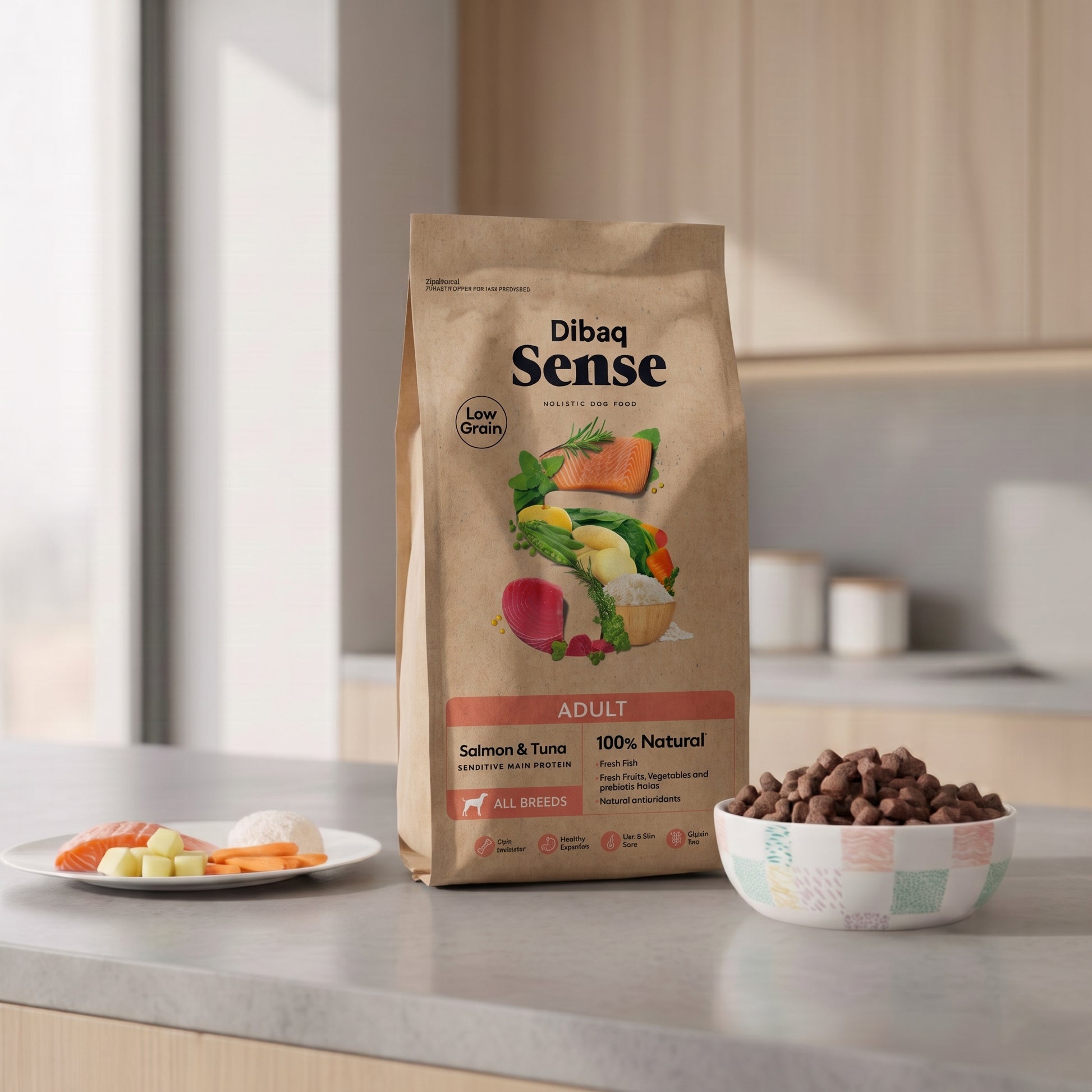 Dibaq Sense Low Grain Adulto Salmón Y Atún 2 Kg_3