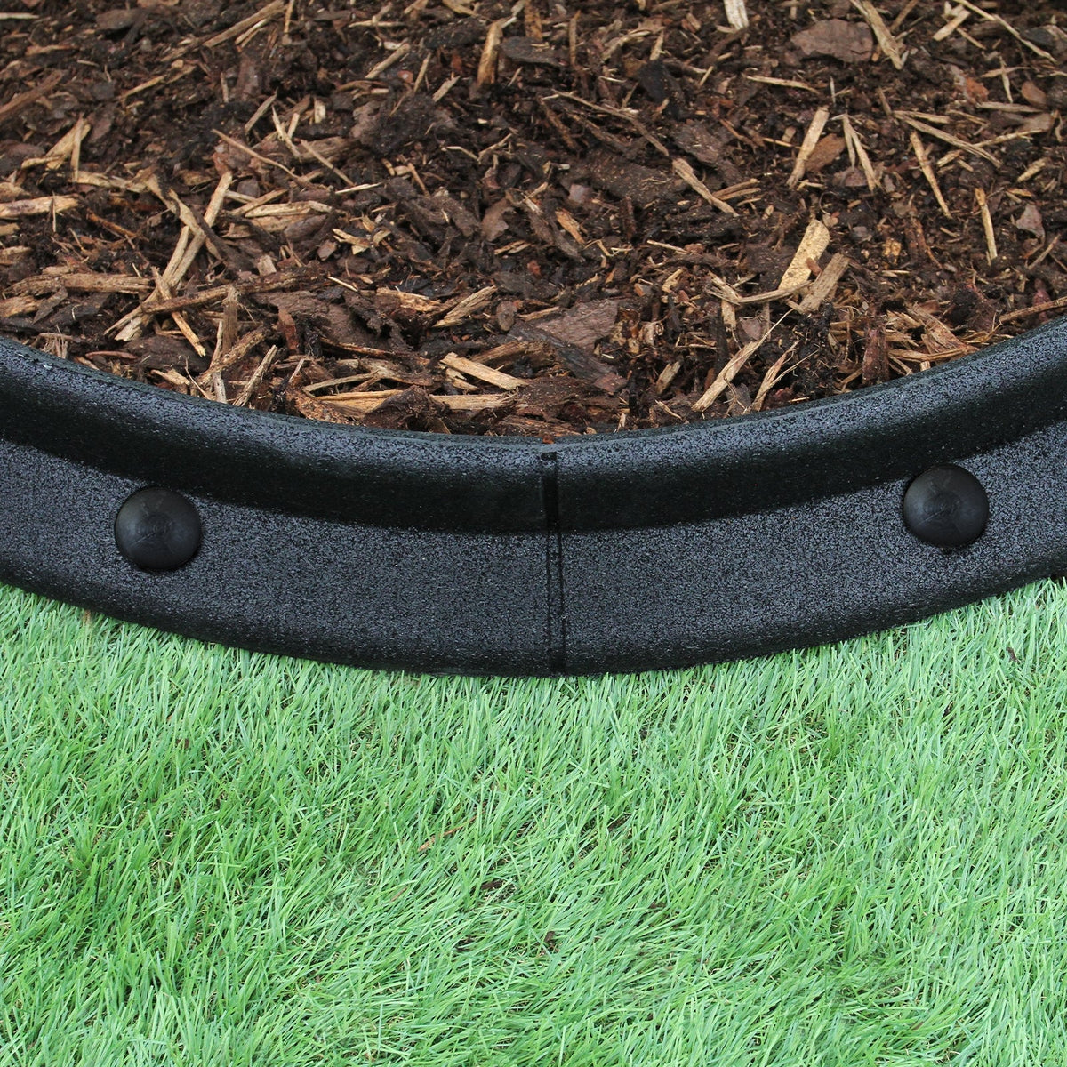 Bordes De Césped Negro Flexibles Jardín Bordes De Césped Paquete De 4 X 1.2m_4
