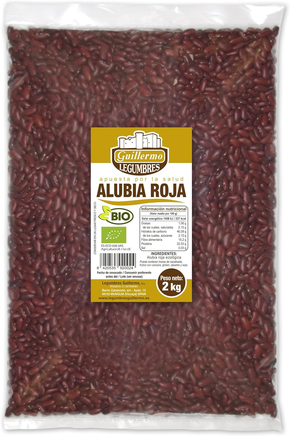 Alubia Roja Bio - 2 Kg, Bolsa_0