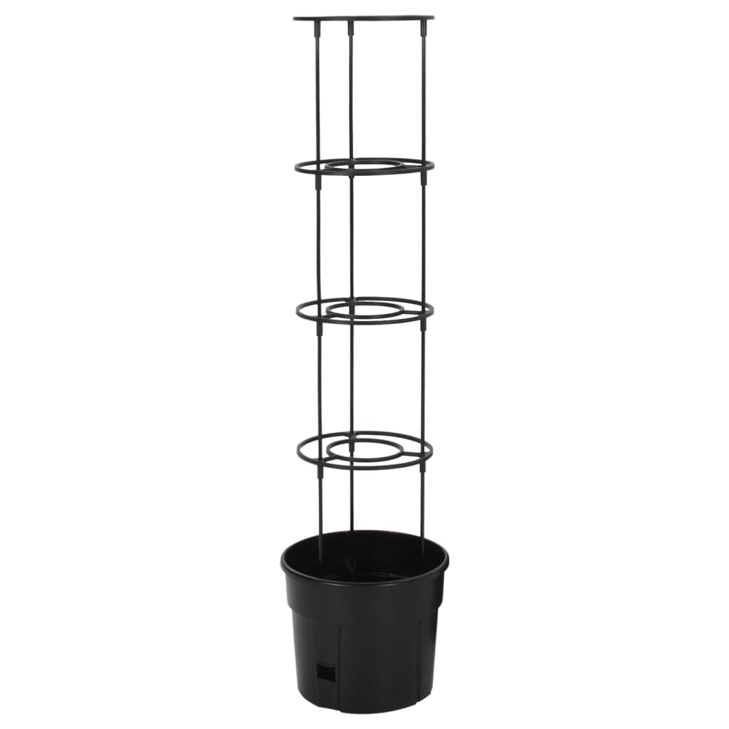 Macetero Para Tomates Polipropileno Antracita Ø29,5x115 Cm_2