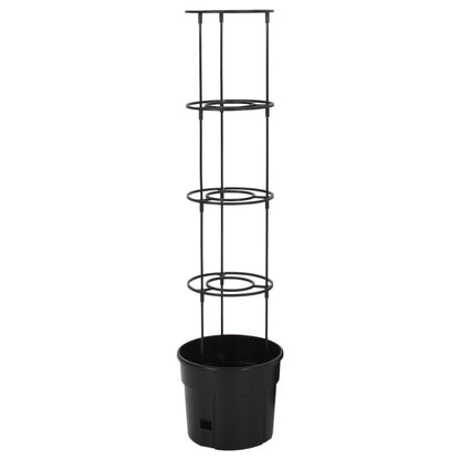 Macetero Para Tomates Polipropileno Antracita Ø29,5x115 Cm_2