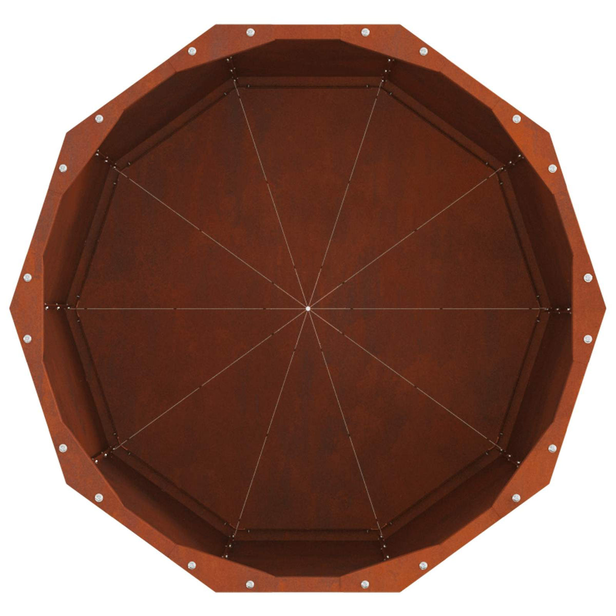 Jardinera Oxidado 60 X 60 X 50 Cm Acero Autopatinable_5
