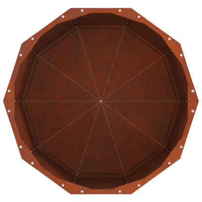 Jardinera Oxidado 60 X 60 X 50 Cm Acero Autopatinable_5