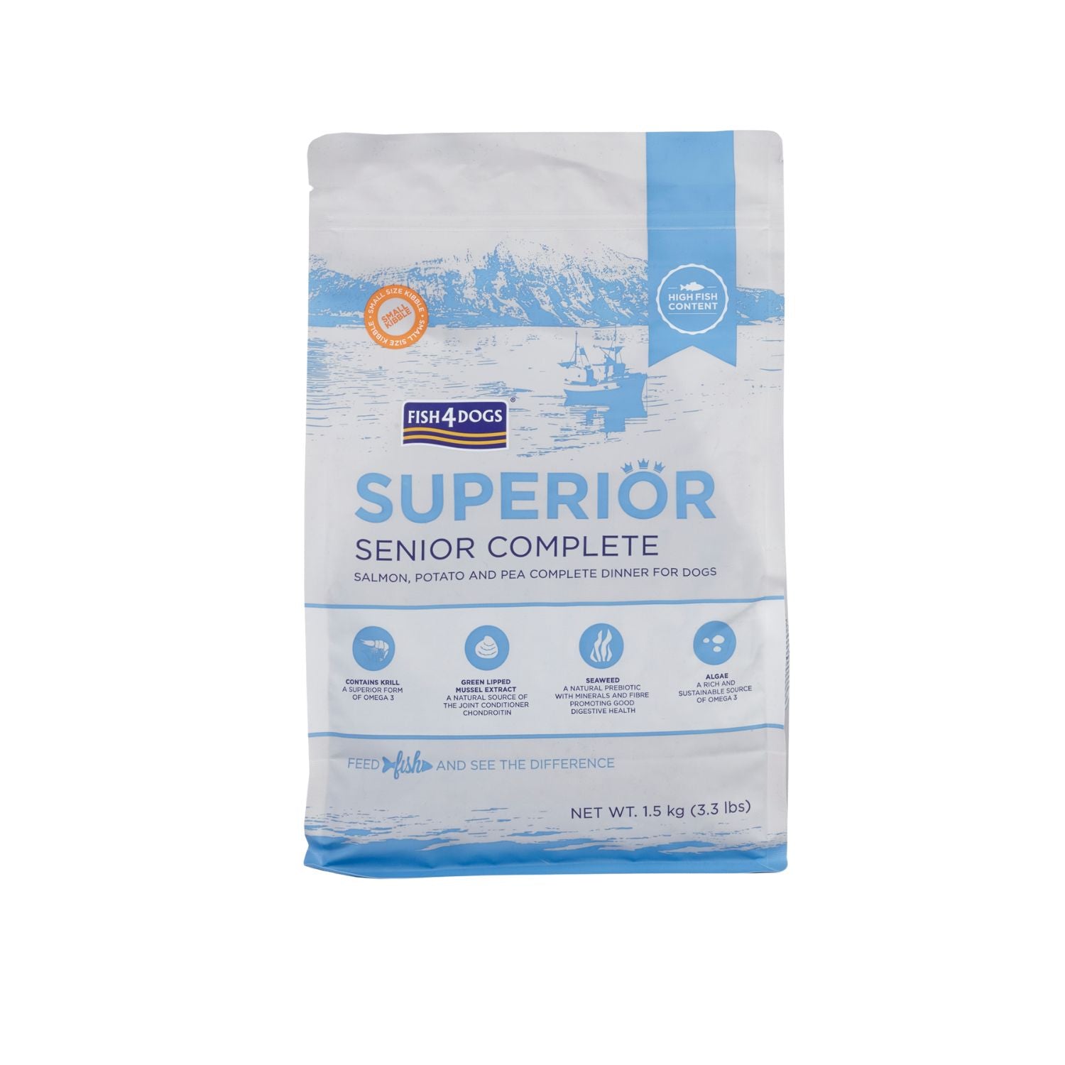 Fish4dogs Pienso Senior Premium Salmon Xs/s 1'5kg_0