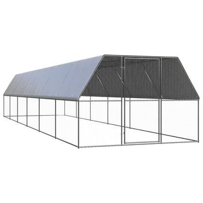 Vidaxl Jaula Gallinero De Acero Galvanizado 3x12x2 M_0