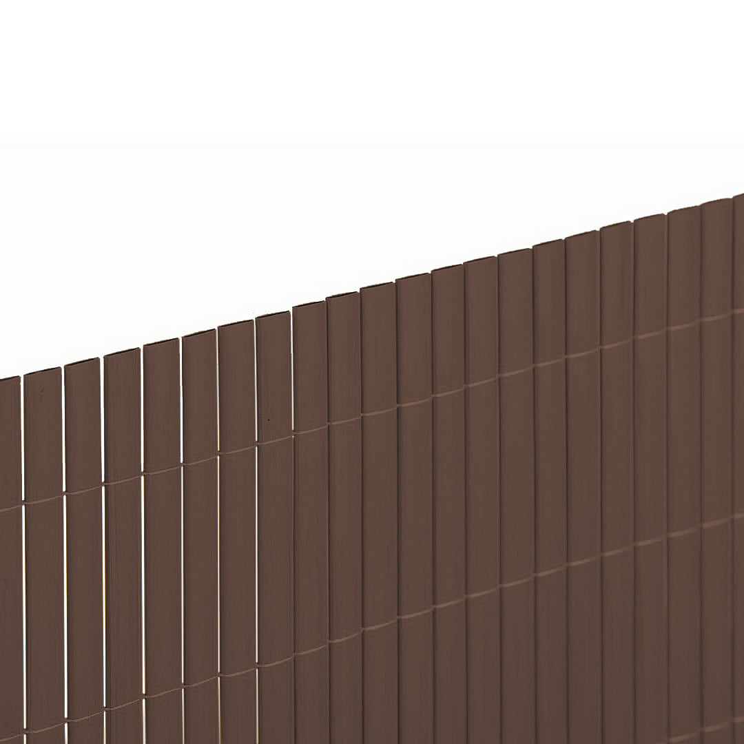 Cañizo Pvc Lite D/c 16mm Marrón - Ideal Para Tus Exteriores - 1x3 M - Multicolor_1