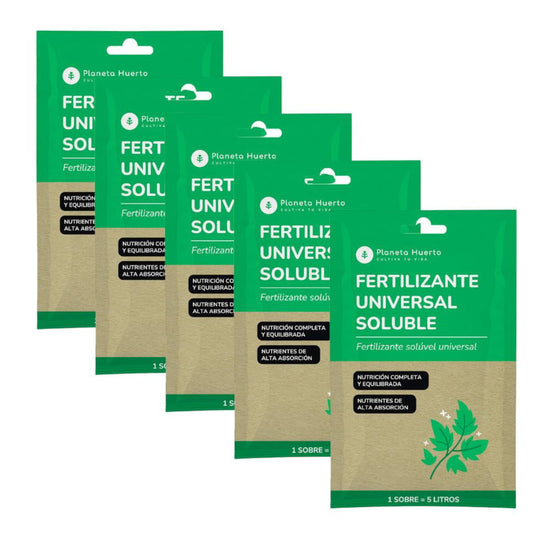 Planeta Huerto pacote de fertilizante solúvel universal de 5 unidades para 25L