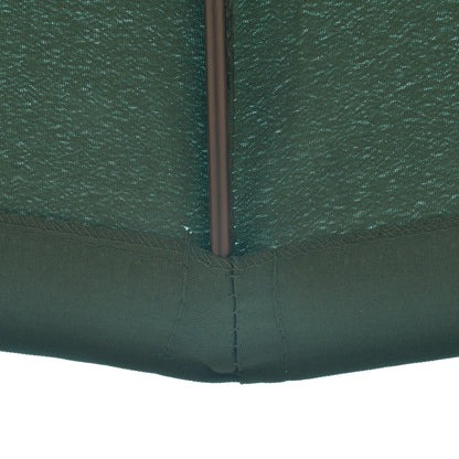 Outsunny Sombrilla Terraza Exterior Ø250 Cm Con Ángulo Inclinable Verde_4