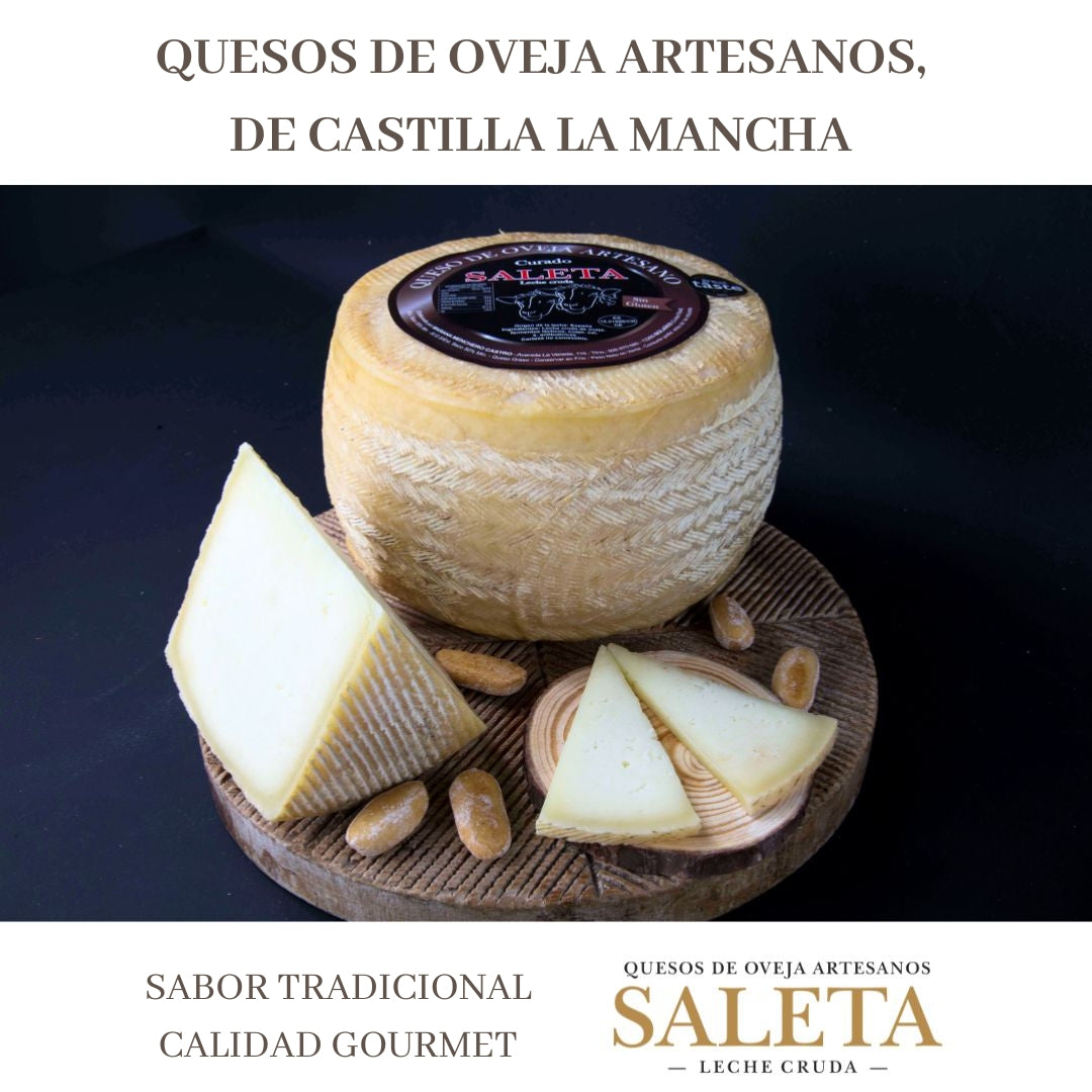 Saleta® Queso Curado Entero De Oveja (2,8 Kg) | Elaboración Artesana Quesos De La Mancha_5