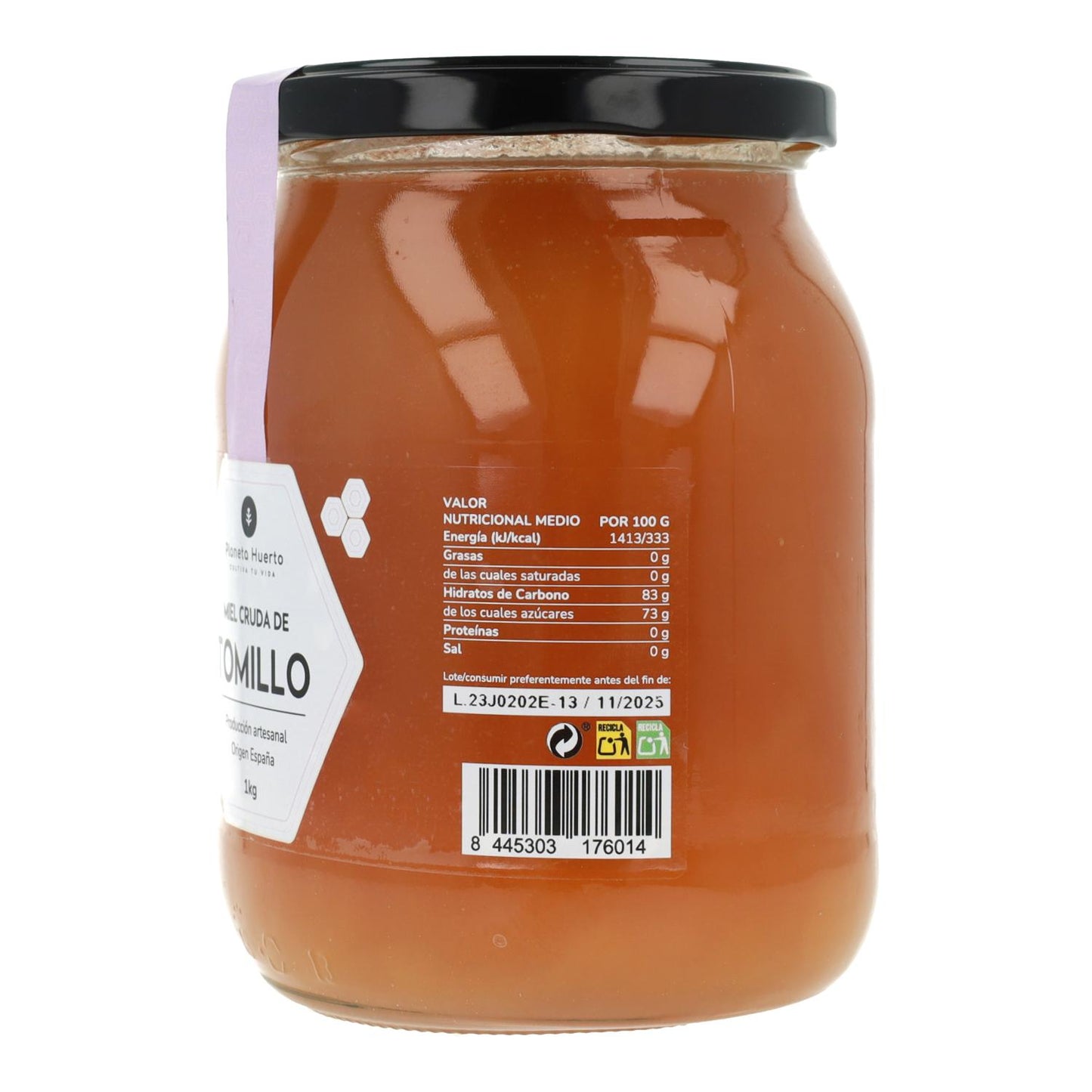 Mel de Tomilho Cru Planeta Huerto 1 Kg