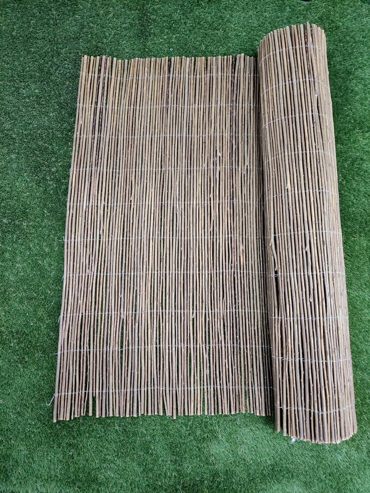 Mimbre Natural| Composición 100% Caña Natural Mimbre| Cosidas Con Alambre| 80% Ocultacion| Malla Ocultacion Natural 1x3m_1