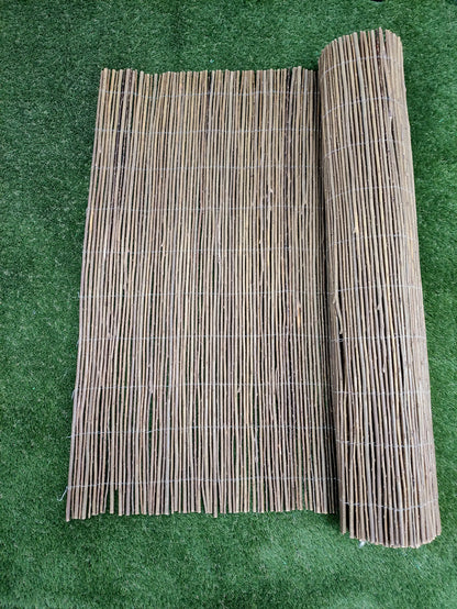 Mimbre Natural| Composición 100% Caña Natural Mimbre| Cosidas Con Alambre| 80% Ocultacion| Malla Ocultacion Natural 2x3m_1