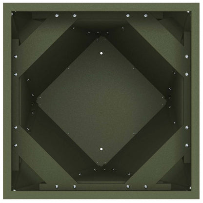 Jardinera Verde Oliva 50 X 50 X 75 Cm Acero_5
