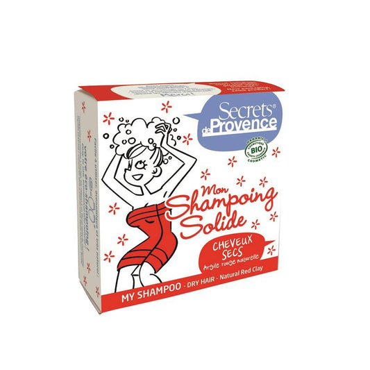 Champô sólido para cabelos secos Secrets de Provence 85 g