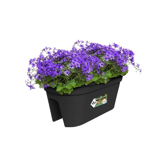 Floreira de varanda Elho Green Basics Antracite 55 cm