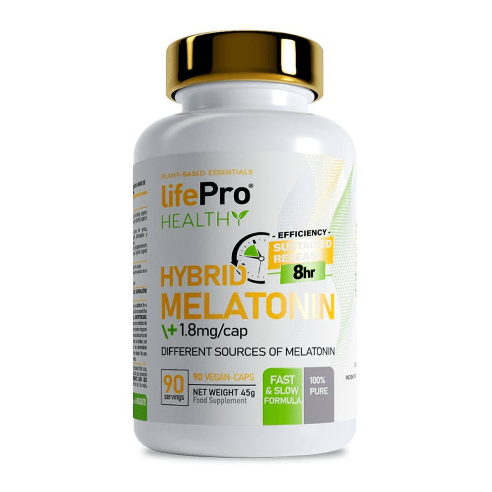 Hybrid Melatonin - 90 Cápsulas Veganas - Mejora Del Sueño - Lifepro_0