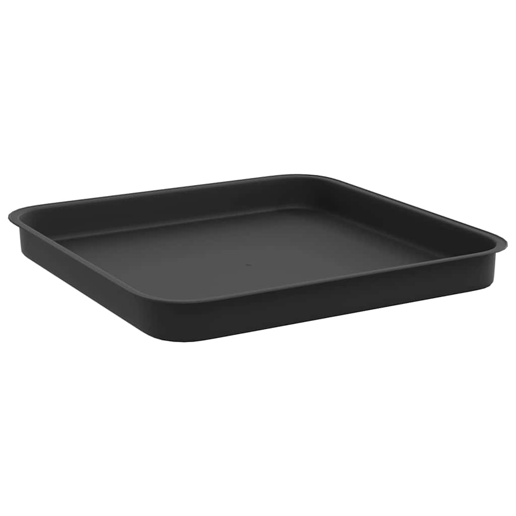 Bandeja Cuadrada Para Flores 24 Uds. Negro 25,5 X 25,5 X 2,5 Cm_4