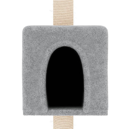 Vidaxl Rascador Para Gatos Con Postes De Sisal Gris Claro 180 Cm_5