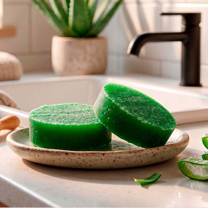 2 Esponjas Jabonosas Varios Usos. Aroma Papaya. Ideal Para Viaje O Gym. Todo Tipo De Piel. Con Extracto De Aloe Vera_5