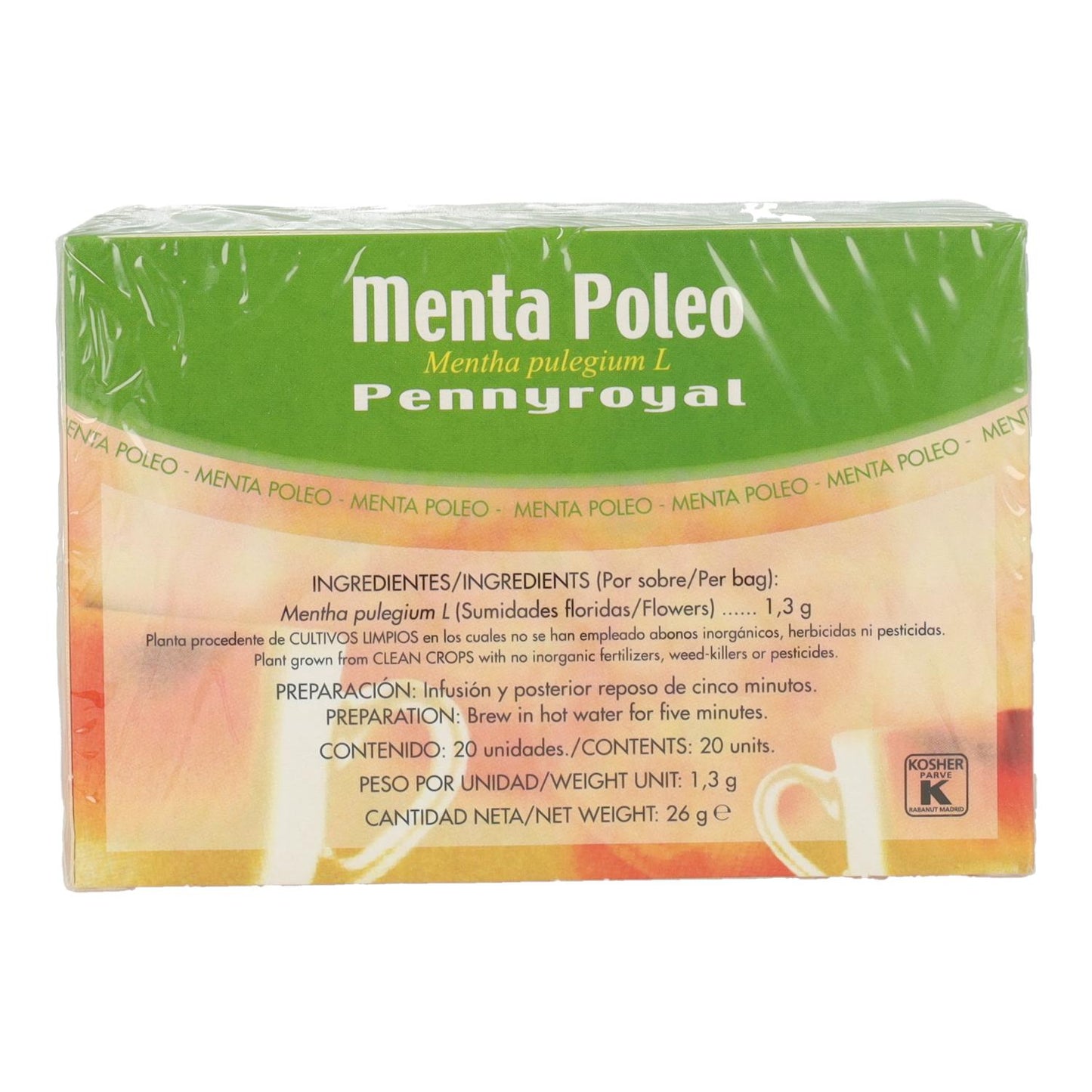 Infusão de Hortelã e Poejo Soria Natural 26 g