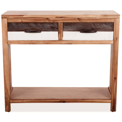 Mesa Consola De Madera Maciza De Acacia 86x30x75 Cm_0