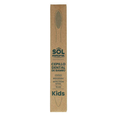 Escova de dentes de bambu infantil Sol Natural
