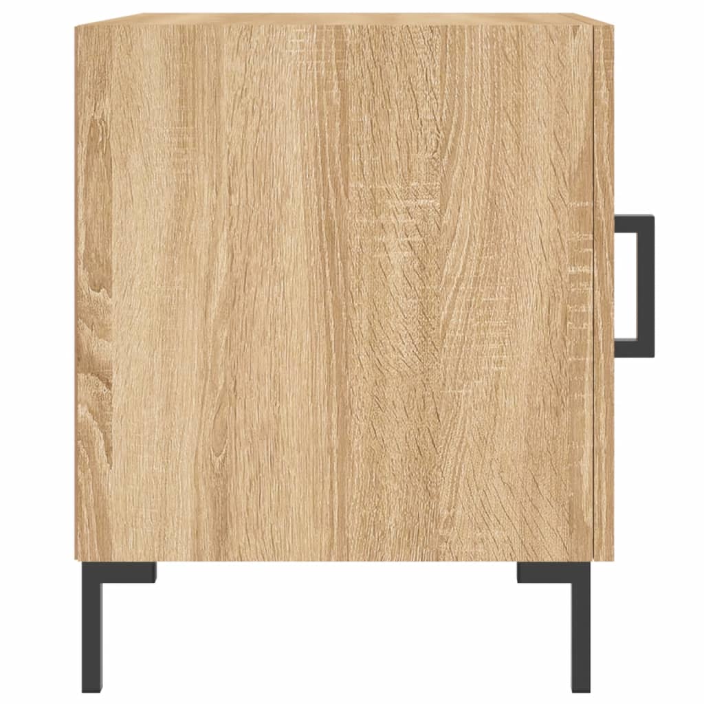 Mesitas Noche 2 Uds Madera Ingeniería Roble Sonoma 40x40x50 Cm_3