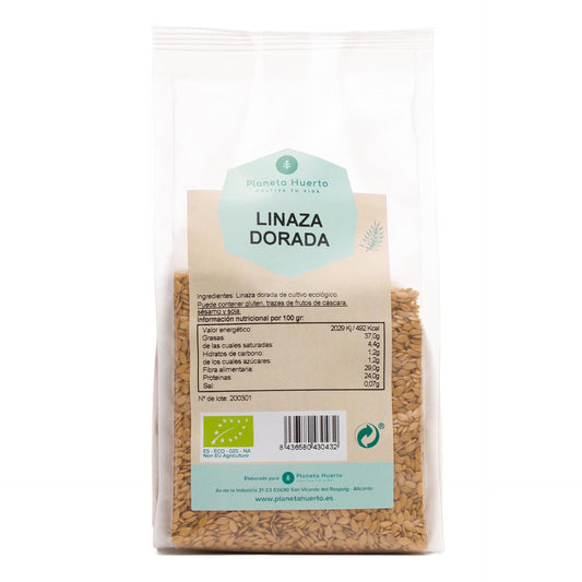 Sementes de linhaça dourada ECO Planeta Huerto 500 g