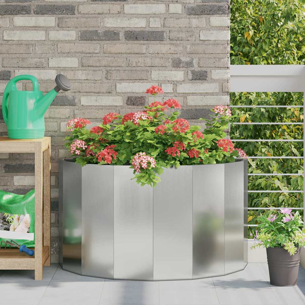 Jardinera Plateado 90 X 45 X 50 Cm Acero Galvanizado_1