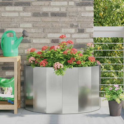 Jardinera Plateado 90 X 45 X 50 Cm Acero Galvanizado_1