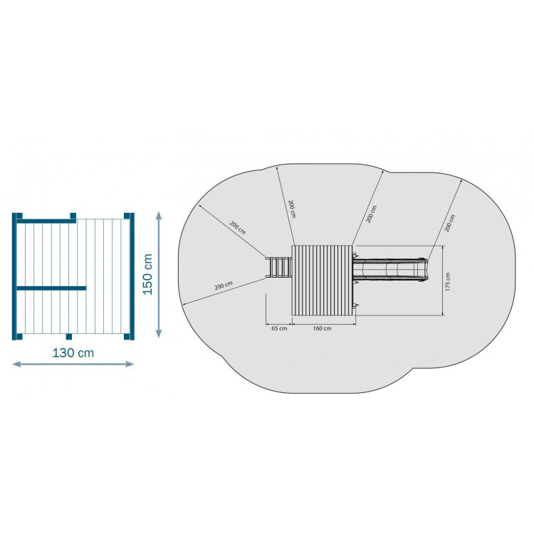 Parque Infantil Masgames Beach Hut Xl Con Columpio Doble._4