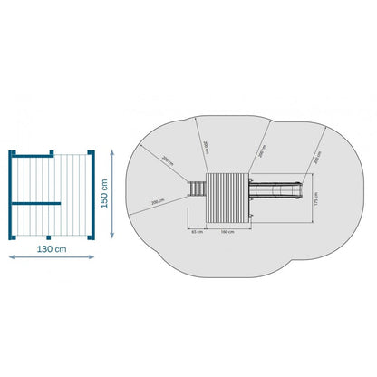 Parque Infantil Masgames Beach Hut Xl Con Columpio Doble._4