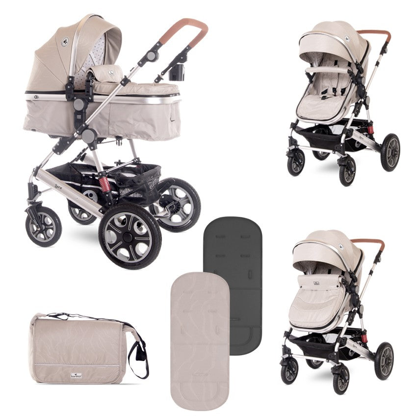 Carrito Dúo Convertible Lora Hasta 15 Kg String Dots_0